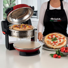 Carica l'immagine nel visualizzatore di Gallery, Ariete Forno Pizza Rosso (0927/00)- 2 Piastre In Pietra Refrattaria-2 Pizze Contemporaneamente-5 Livelli Cottura-2300W