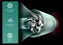 Carica l'immagine nel visualizzatore di Gallery, JIMMY F2 Asciugacapelli ultrasonico compatto e pieghevole con Nano-ioni e controllo del calore