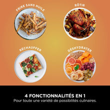 Carica l'immagine nel visualizzatore di Gallery, Ninja PRO 4.7L Friggitrice ad Aria 4 in 1, Cassetto Singolo, Frittura ad Aria, Cottura Arrosto, Riscaldamento, Essiccazione, Componenti Antiaderenti Lavabili in Lavastoviglie, Nero