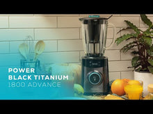 Carica e avvia il video nel visualizzatore di galleria, Frullatore Power Black Titanium 1800 Advance