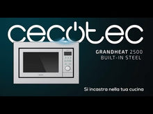 Carica e avvia il video nel visualizzatore di galleria, Microonde da incasso GrandHeat 2500 Built-In Steel