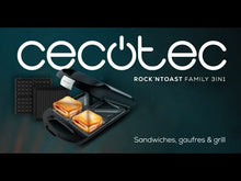 Carica e avvia il video nel visualizzatore di galleria, Piastra tostapane Rock´nToast Family 3in1