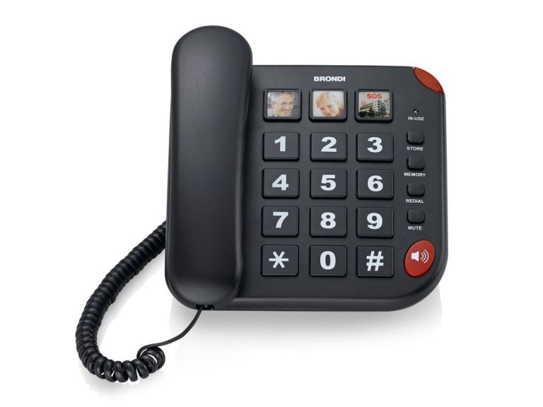 Telefono Fisso Bravo 15 Nero