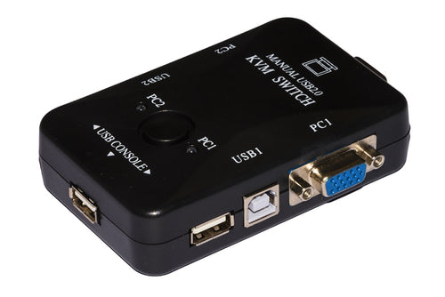 Switch Kvm 2 Pc Con Porte 2 Vga E 2 Usb (Lkkwm2)