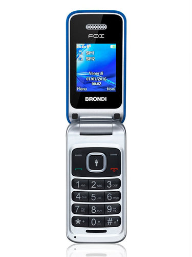Cellulare Fox Dual Sim Apertura A Conchiglia - Bianco