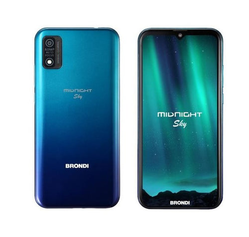 Smartphone Midnight Sky 4G 16Gb Verde/Blu Dual Sim