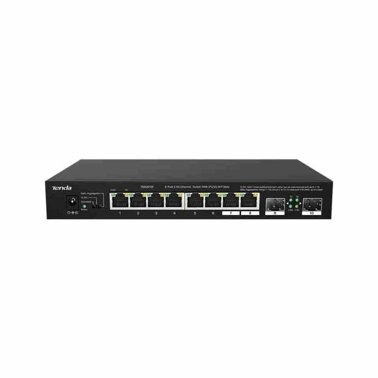 Switch Rete 2.5G 8 Porte 10/100/1000 + 2 Porte Sfp (Tem2010F)