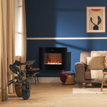Carica l&#39;immagine nel visualizzatore di Gallery, Caminetto Elettrico Readywarm 3550 Curved Flames Connected-03
