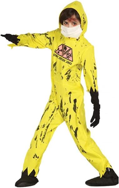 COSTUME ZOMBIE NUCLEARE BAMBINO TAGLIA 5-6 ANNI