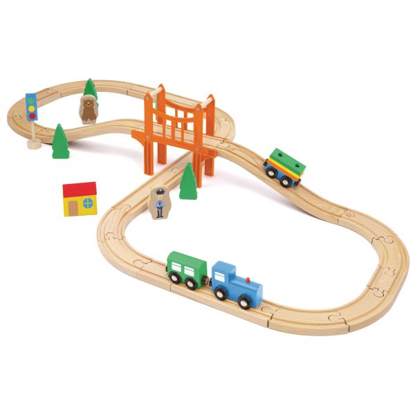 Sevi Wood Eco Smart - Pista Trenino - 80 Pz
