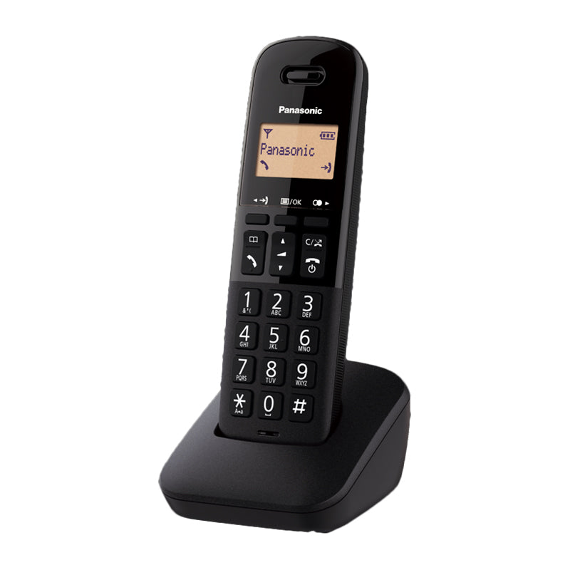 Panasonic Kxtgb610Jt (Nero)  Telefono Cordless  Impugnatura Antiscivolo  Autonomia In Chiamata 18H