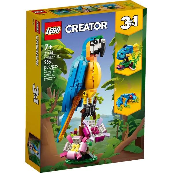 Lego Creator - 3 In 1 Pappagallo Esotico