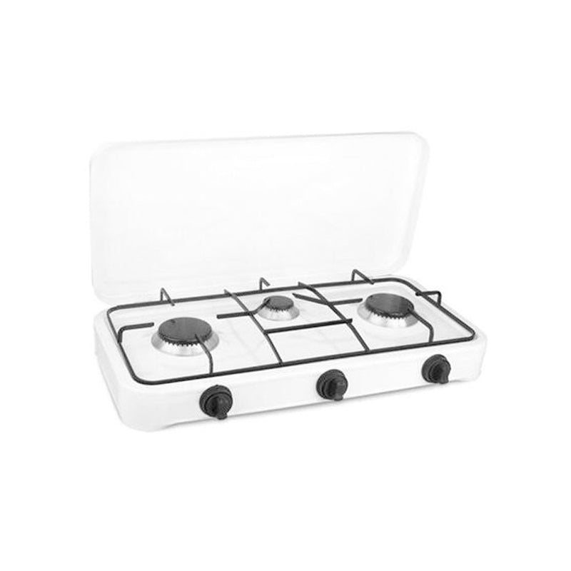 Master Cook Trial (Bianco)  Piastra A Gas 3 Fuochi