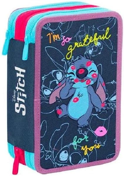Astuccio 3 Zip Lilo & Stitch