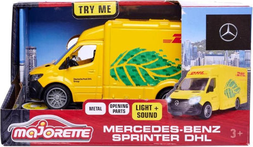 Majorette Mercedes Benz Sprinter Dhl Metallo Luci E Suoni