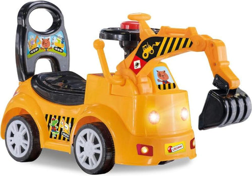 Carotina Baby 2 In 1 Bulldozer Cavalcabile Escavatore