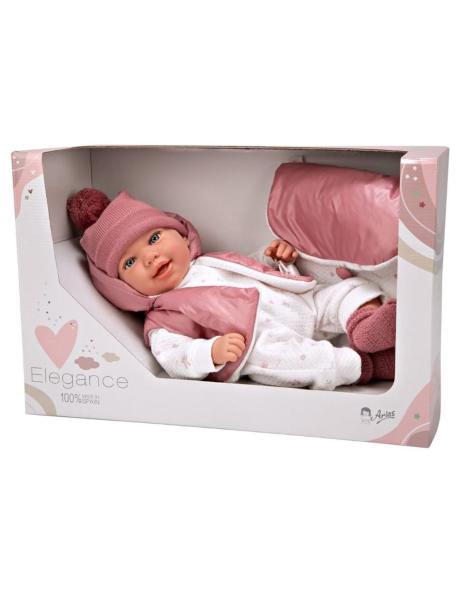 Arias - Beb» Alice 45 Cm Morbido Peso Con Zainetto 65376