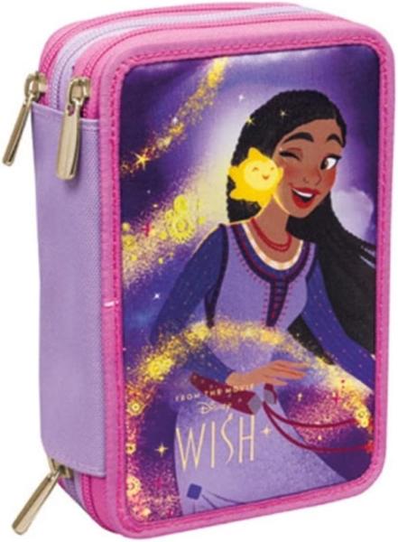Astuccio 3 Zip Wish Disney