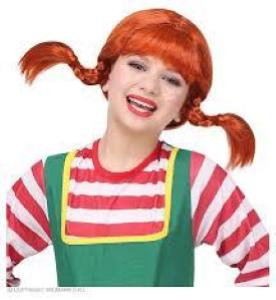 Parrucca Pippi Calzelunghe Bimba