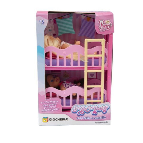 Princy Bella - Mini Doll 2 Bamboline Con Letto A Castello