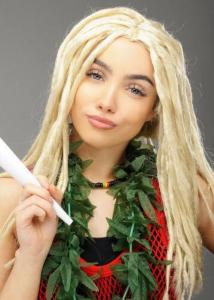 Parrucca Dreadlocks-Hippie Bionda