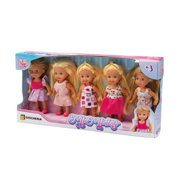 Princy Bella - Mini Doll In Pack Da 5 Bamboline
