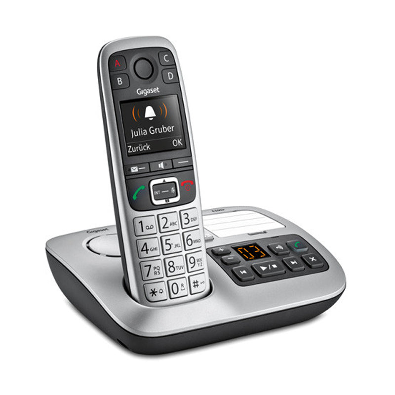Gigaset E560A (Platino) - Telefono Cordless - Vivavoce - Segreteria