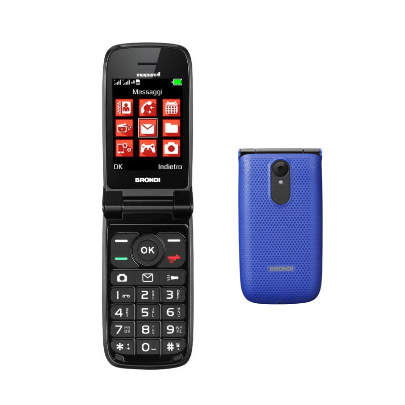 Brondi Magnum 4 (Blu)  Telefono Cellulare Senior