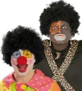 Parrucca Clown Riccia Nera Afro