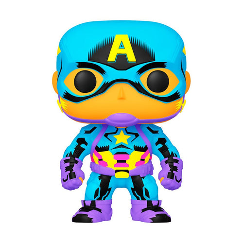 Funko Pop Captain America (Black Light) (48845)  Marvel  Special Edition  Num648