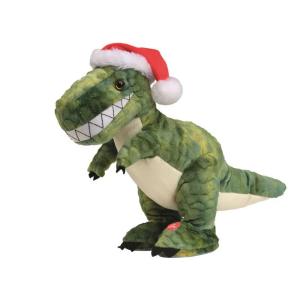 Dinosauro Peluche Natalizio C/Mov/Suoni