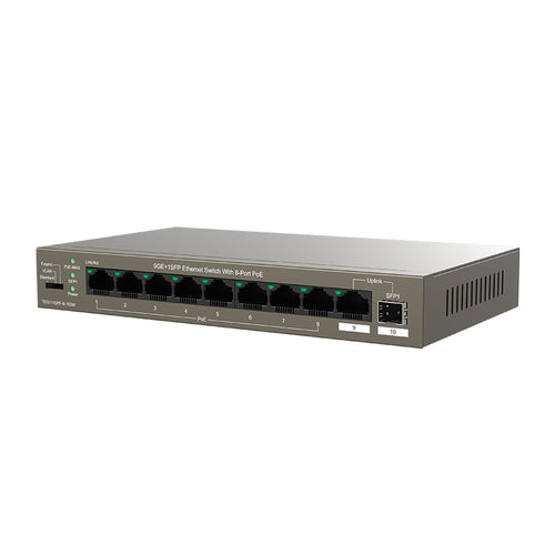 Tenda Teg1110Pf8102W  Desktop Switch 10 Porte Poe Lan Gigabit