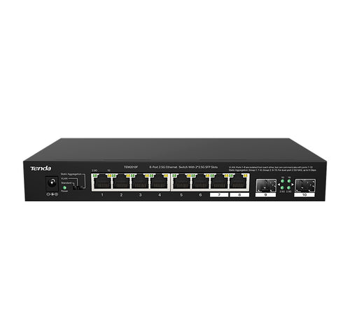 Tenda Tem2010F  Switch Ethernet 8 Porte 25 Gbps + 2 Porte Sfp 25 Gbps