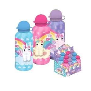 Borraccia Alluminio Unicorno 500 Ml 2 Col.
