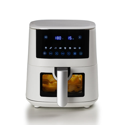 Ariete Airy Fryer Bianco (4633/03) - Friggitrice Ad Aria - 4L - Touch Control - Timer 60 Min - 1400W