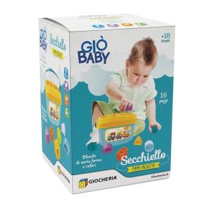 Gio' Baby Secchiello -Primi Incastri- 16 Pz Lettere E Fo