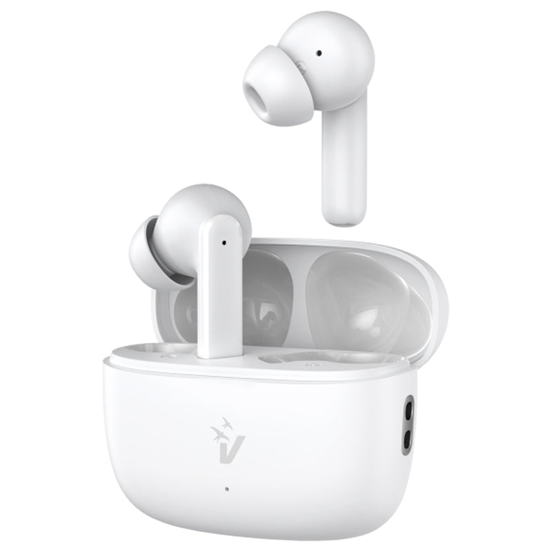 Vultech Pop Ep-40 (Bianco) - Auricolari Bluetooth 5.3 Con Custodia Di Ricarica