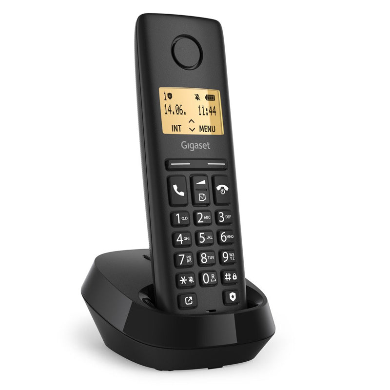 Gigaset Pure 100 (Nero) - Telefono Cordless Singolo