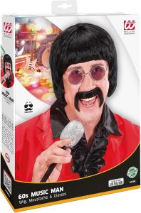 Parrucca Music Man C/Baffi Anni 60