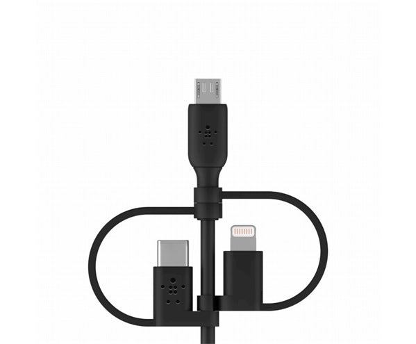Cavo Universale Da Usb-A A Micro-Usb / Lightning / Usb-C 1M - Nero