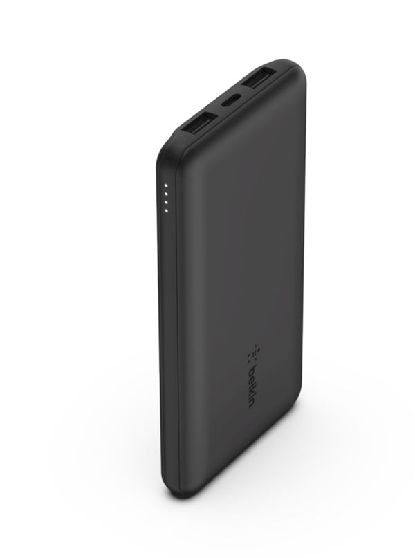 Powerbank 10K Con Cavo Usb-A Usb-C - Nero