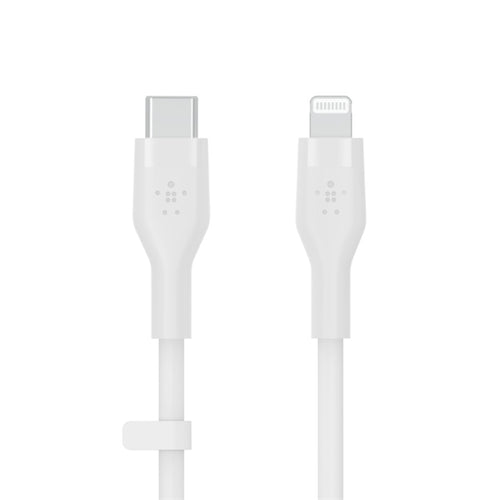 Cavo In Silicone Da Usb-C A Lightning 1M - Bianco