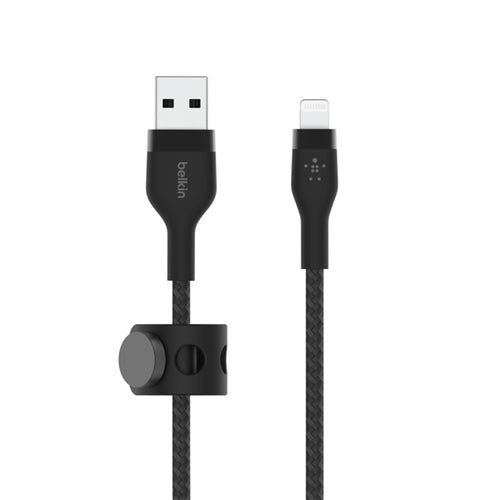 Cavo Intrecciato Silicone Da Usb-A A Lightning 1M - Nero