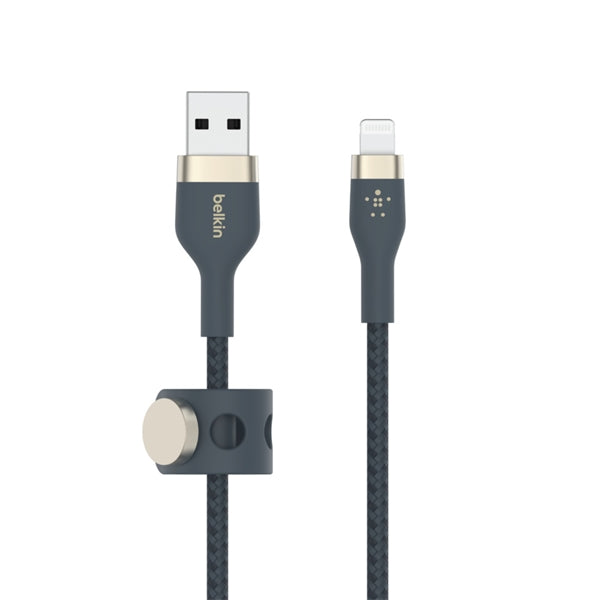 Cavo Intrecciato Silicone Da Usb-A A Lightning 1M - Blu
