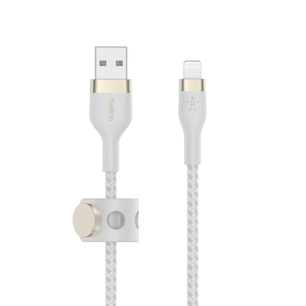 Cavo Intrecciato Silicone Da Usb-A A Lightning 1M - Bianco