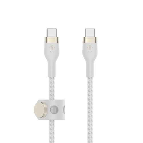 Cavo Intrecciato Silicone Da Usb-C A Usb-C 2.0 1M - Bianco