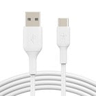 Cavo Usb-A To Usb-C Pvc 1M Twin Pack - Bianco