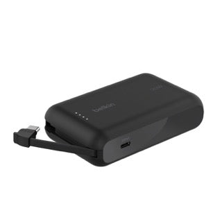 Powerbank 10K Con Cavo Integrato - Nero