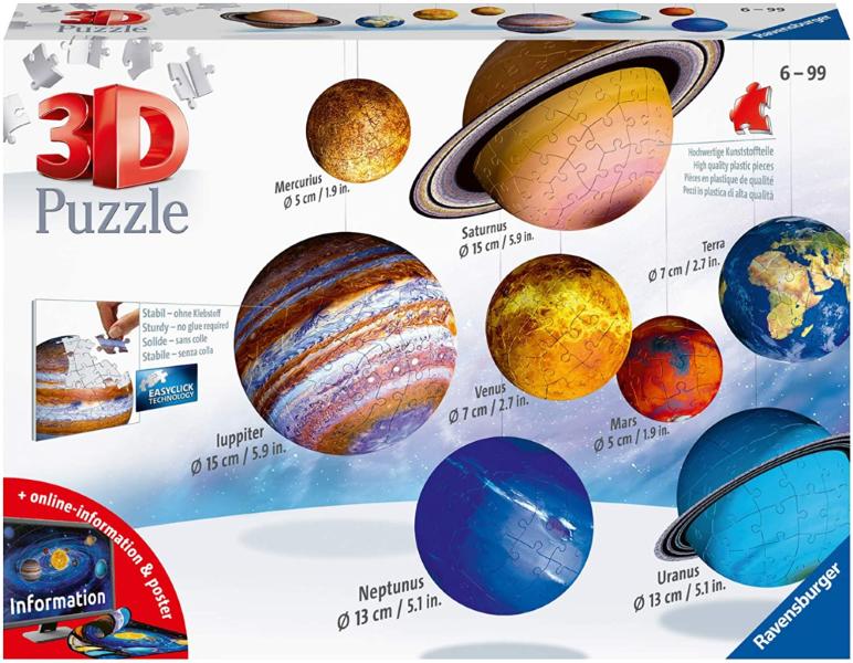 PUZZLE 3D 522 PZ IL SISTEMA PLANETARIO