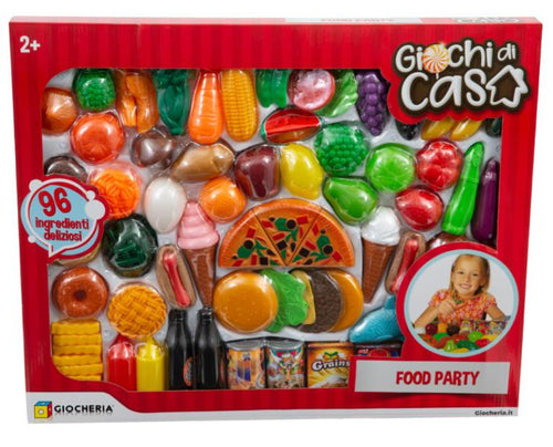Giochi Di Casa - Set Food Party Pizza Hamburgher E Altro 96 Alimenti